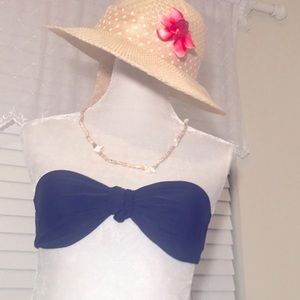 A&F BANDEAU BIKINI TOP (Navy Blue)